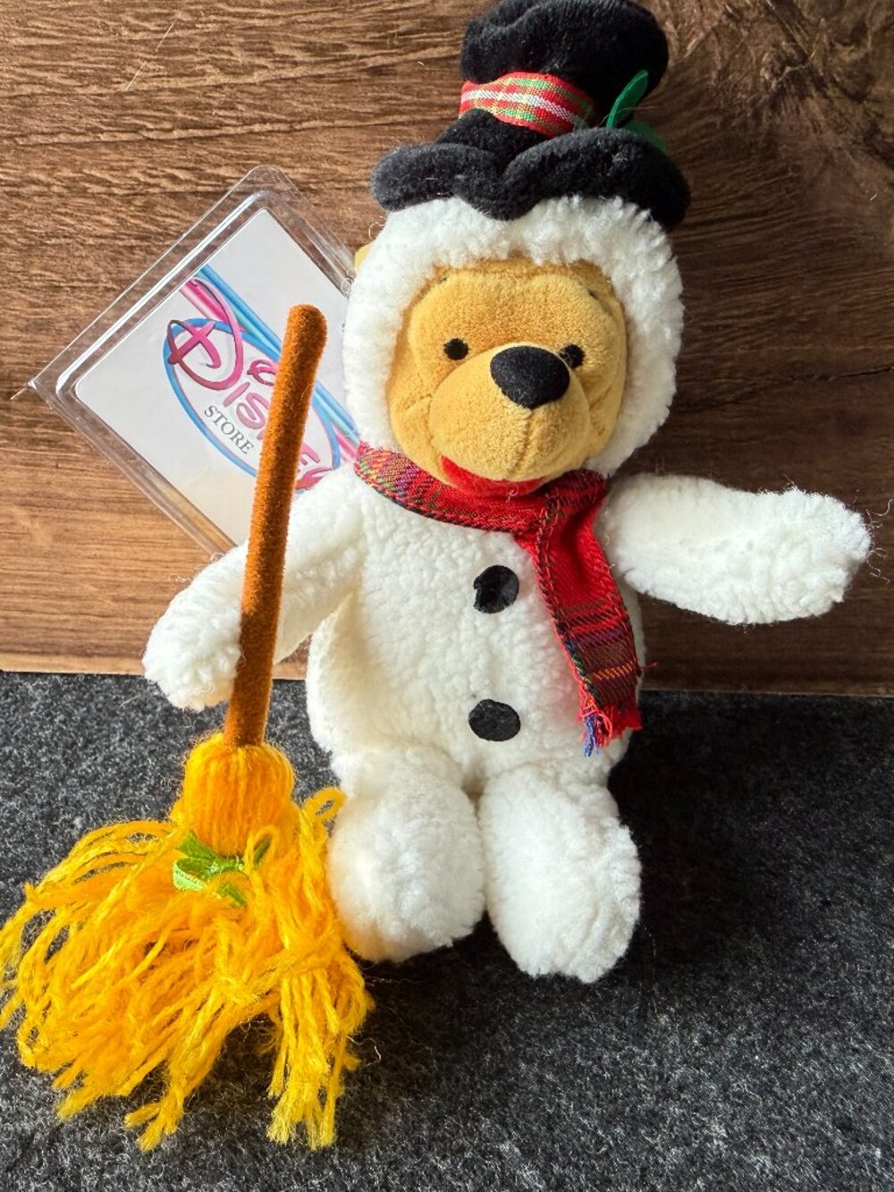 Vintage Disney Winnie the Pooh Snowman Plush